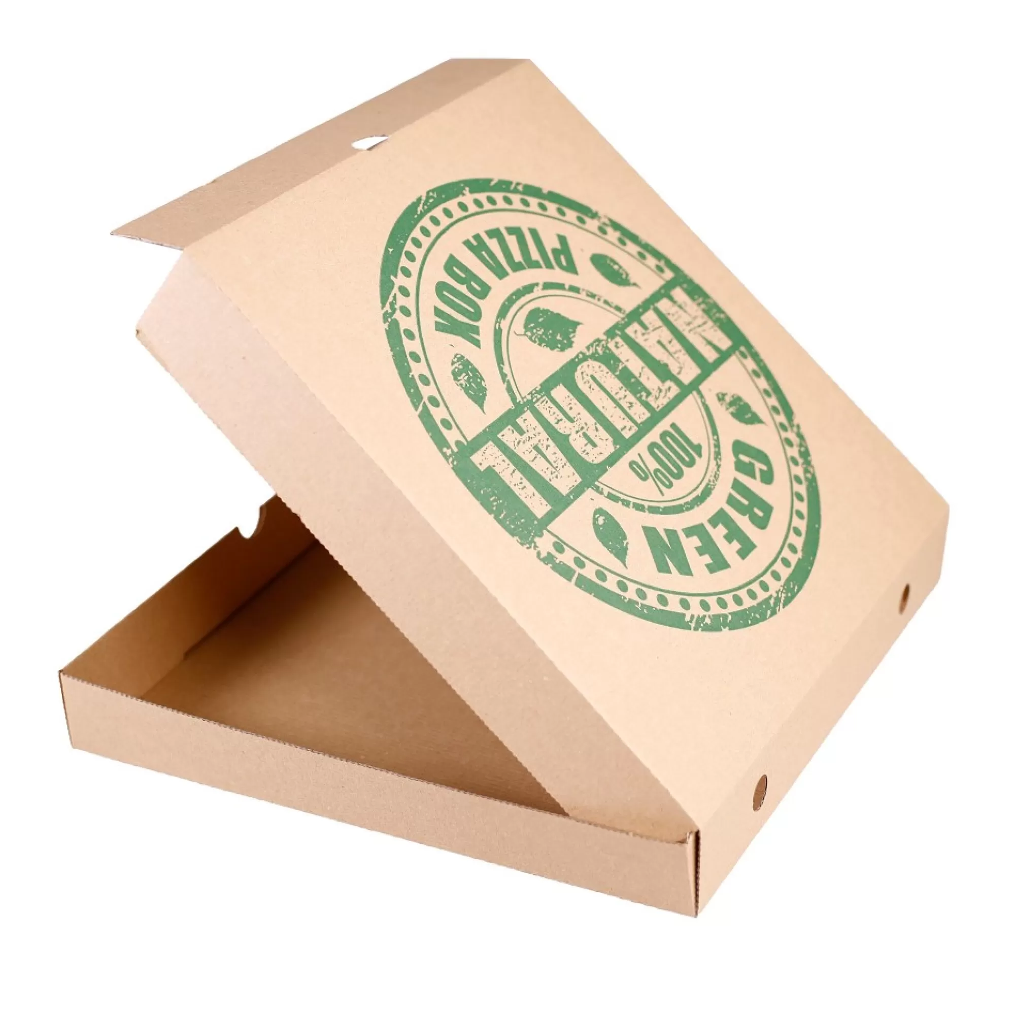 Sale Pizzadoos Eco 33X33X4,5Cm Kraft Bruin 100 Stuks Take-Away