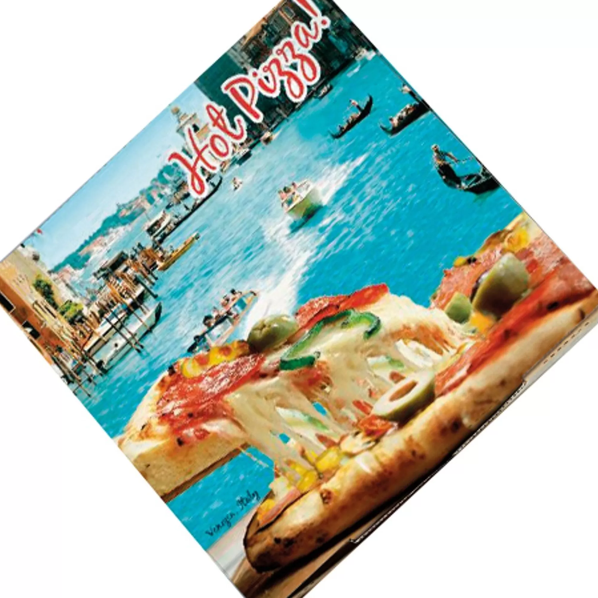 Shop Pizzadoos Kraft 30X30X4,2Cm Hot Venezia 100 Stuks Take-Away