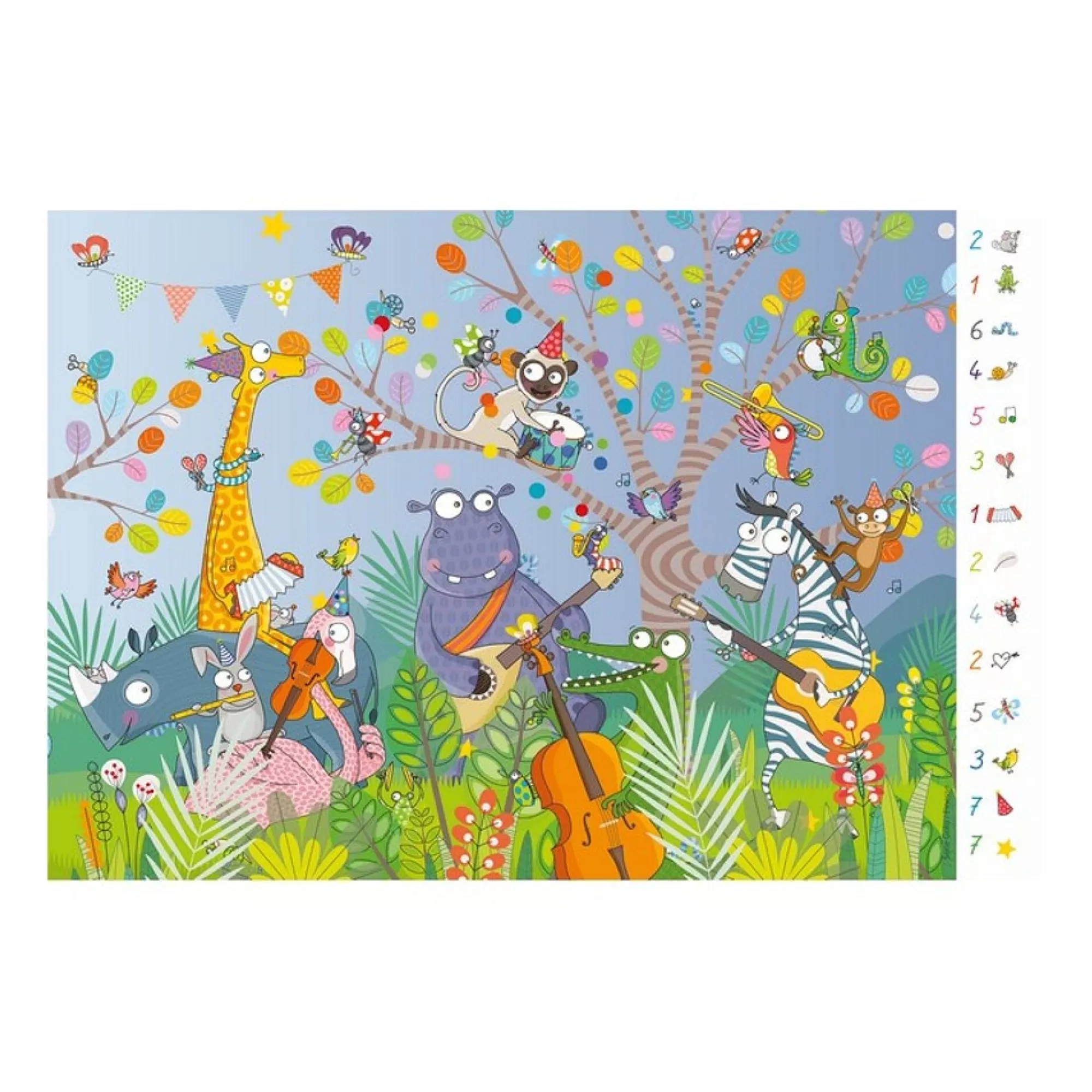 Best Sale Placemat Afwasbaar Seek And Find Music 30X45Cm Placemats