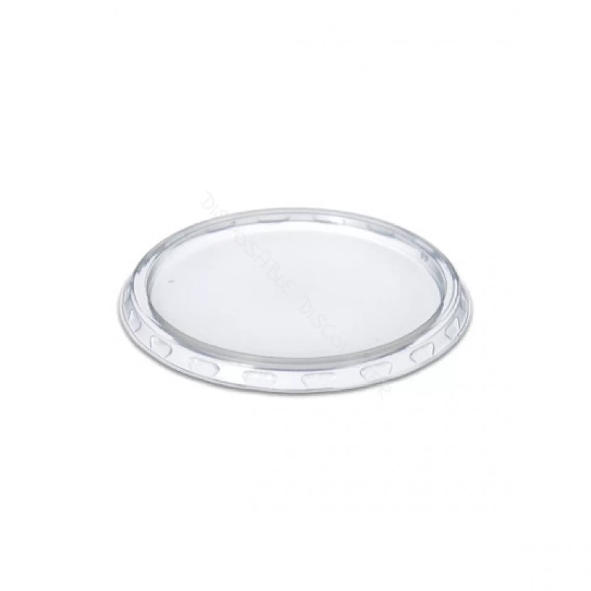 Fashion Portion Cup Transparant Deksel 7,5Cm Voor Cups 50/80/100/125Ml 50 Stuks Bewaardozen