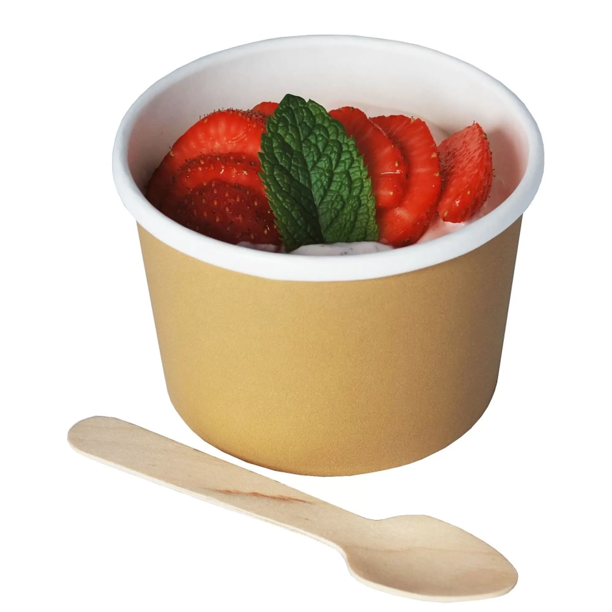 Flash Sale Pot 250Ml Kraft Bruin + Pe Coating H 6,4Cm 9Cm 25 Stuks Bewaardozen