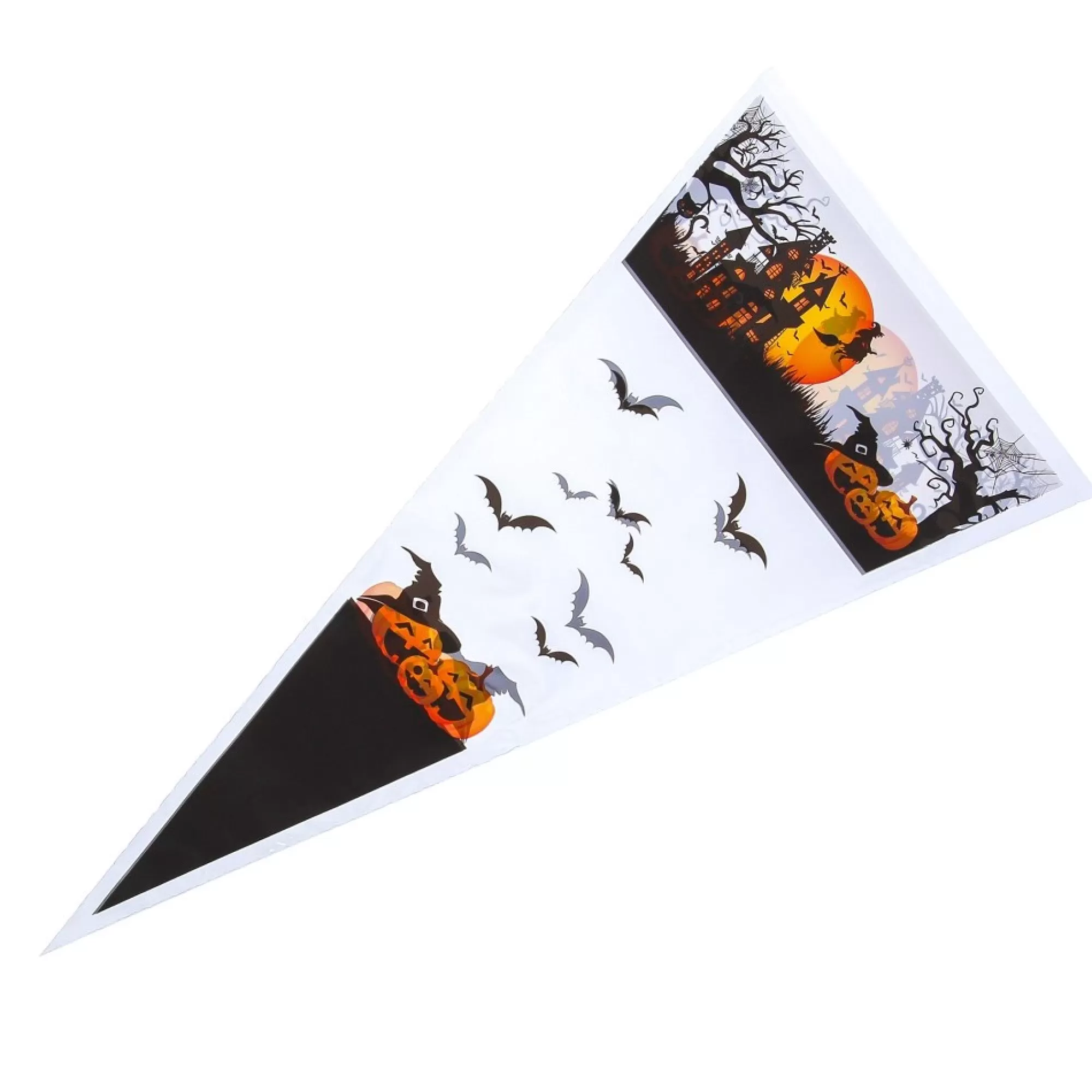 Best Puntzak Halloween Scene 18X37Cm 250G 50 Stuks Bewaarzakjes