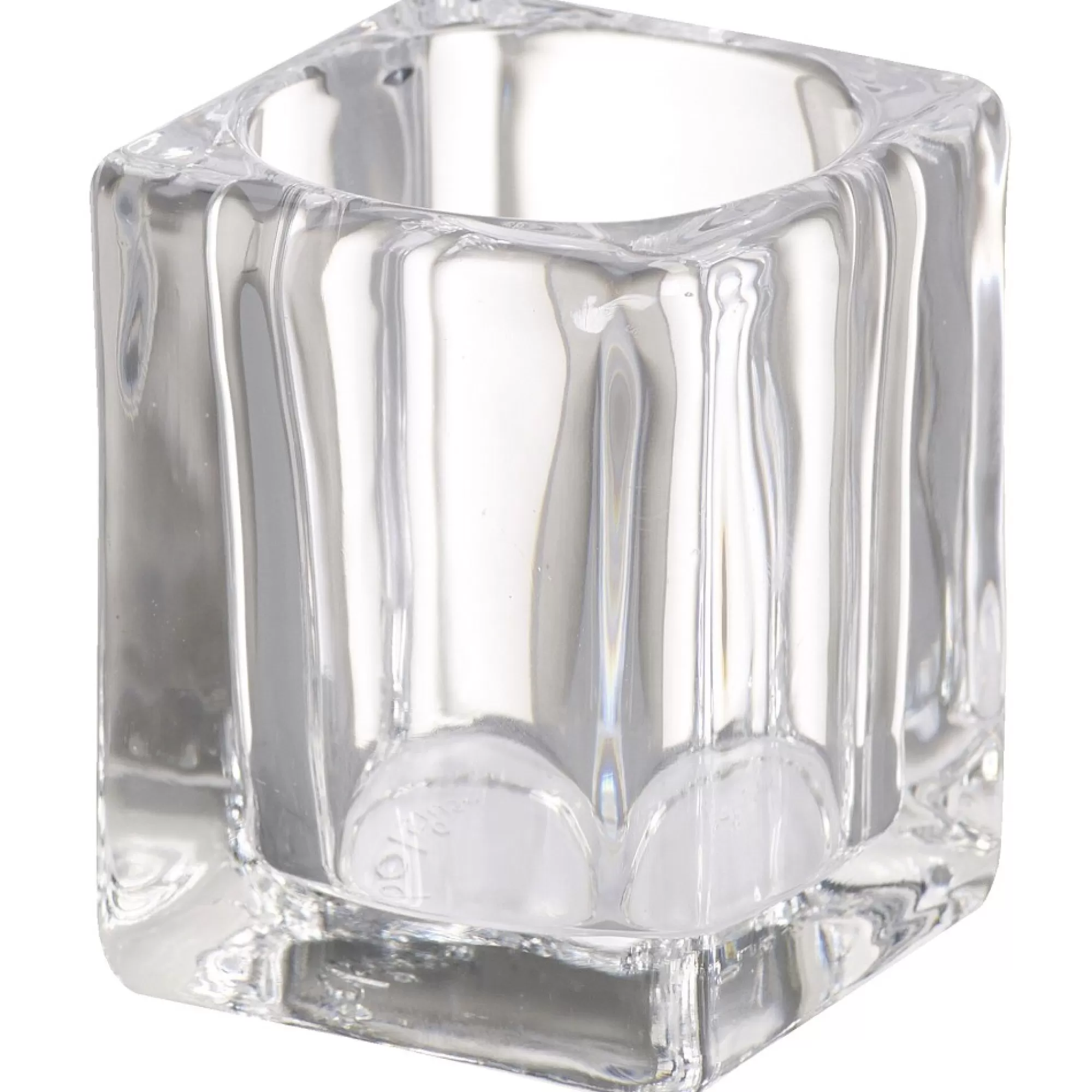 Sale Relight Houder Square H 9Cm 7Cm Transparant Glas 6 Stuks Allerlei