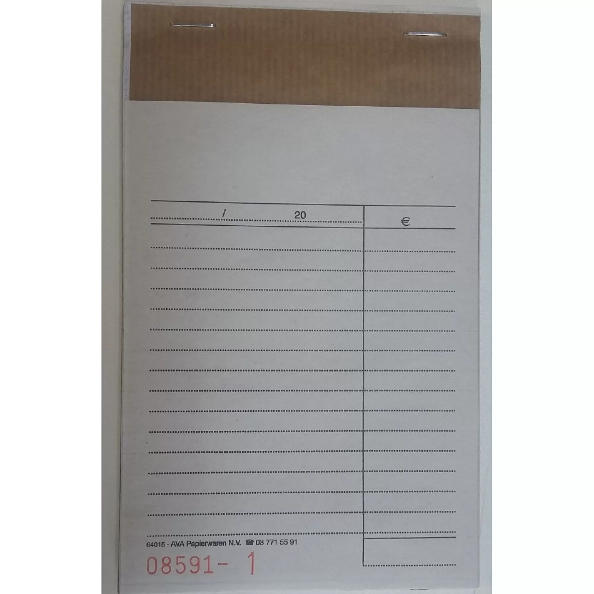 Discount Restaurant Boekje Carbon Gelijnd 165X100Mm 2X50Ex Met Nummer 10 Stuks Administratie