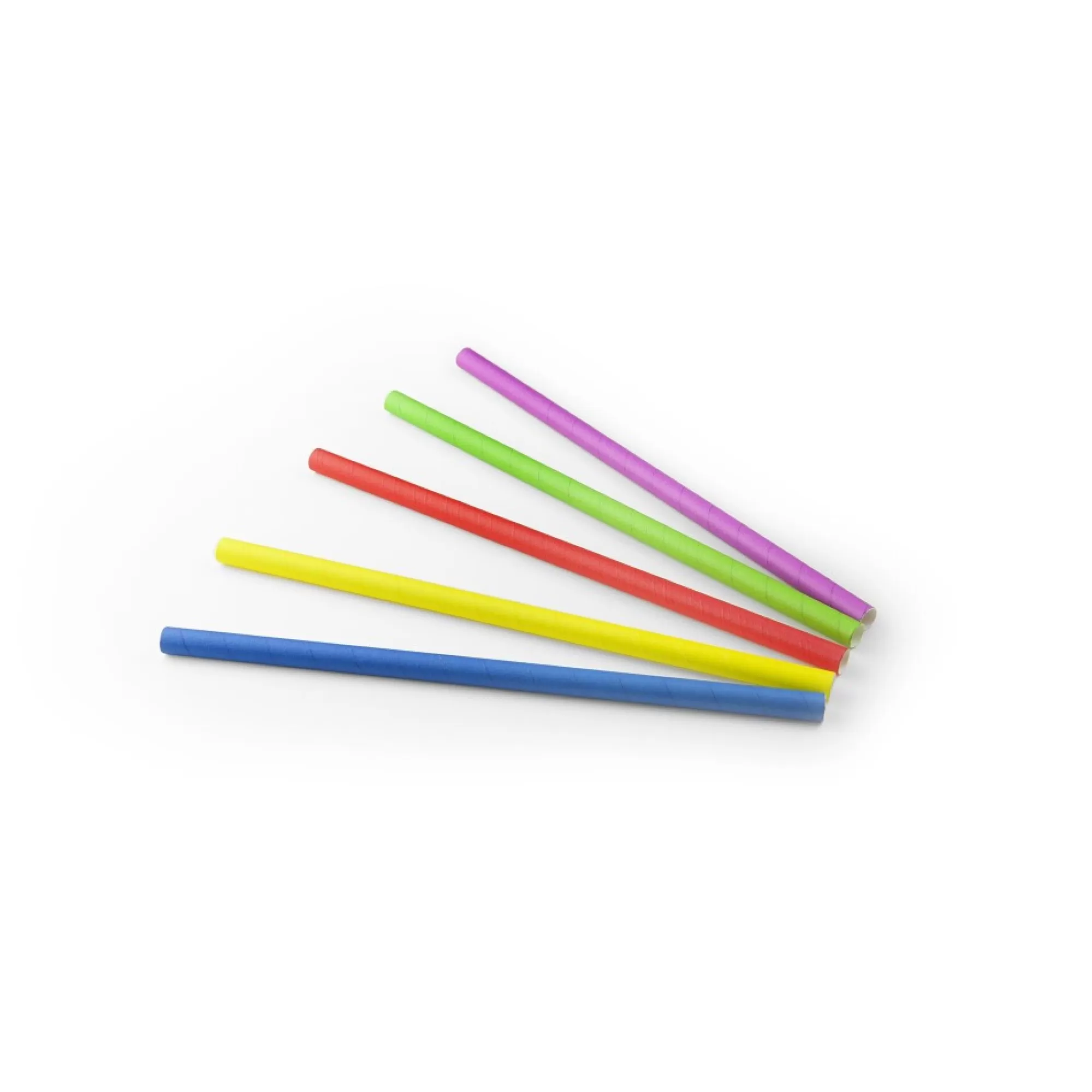 Fashion Rietjes Papier 24Cm 1Cm Assortiment 100 Stuks Rietjes