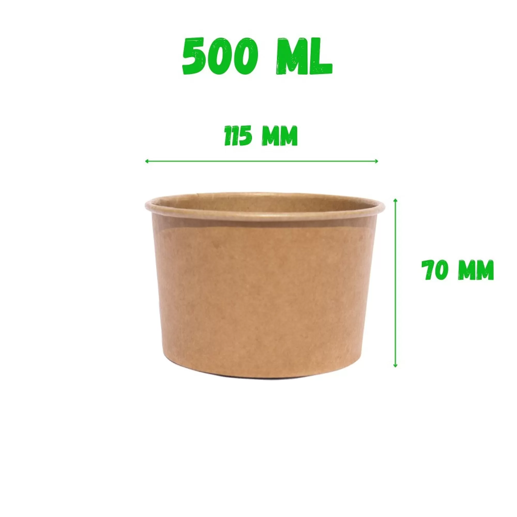 Cheap Salad Bowl 500Ml Kraft + Deksel Pet H 7,2Cm 11,5Cm 20 Stuks Take-Away