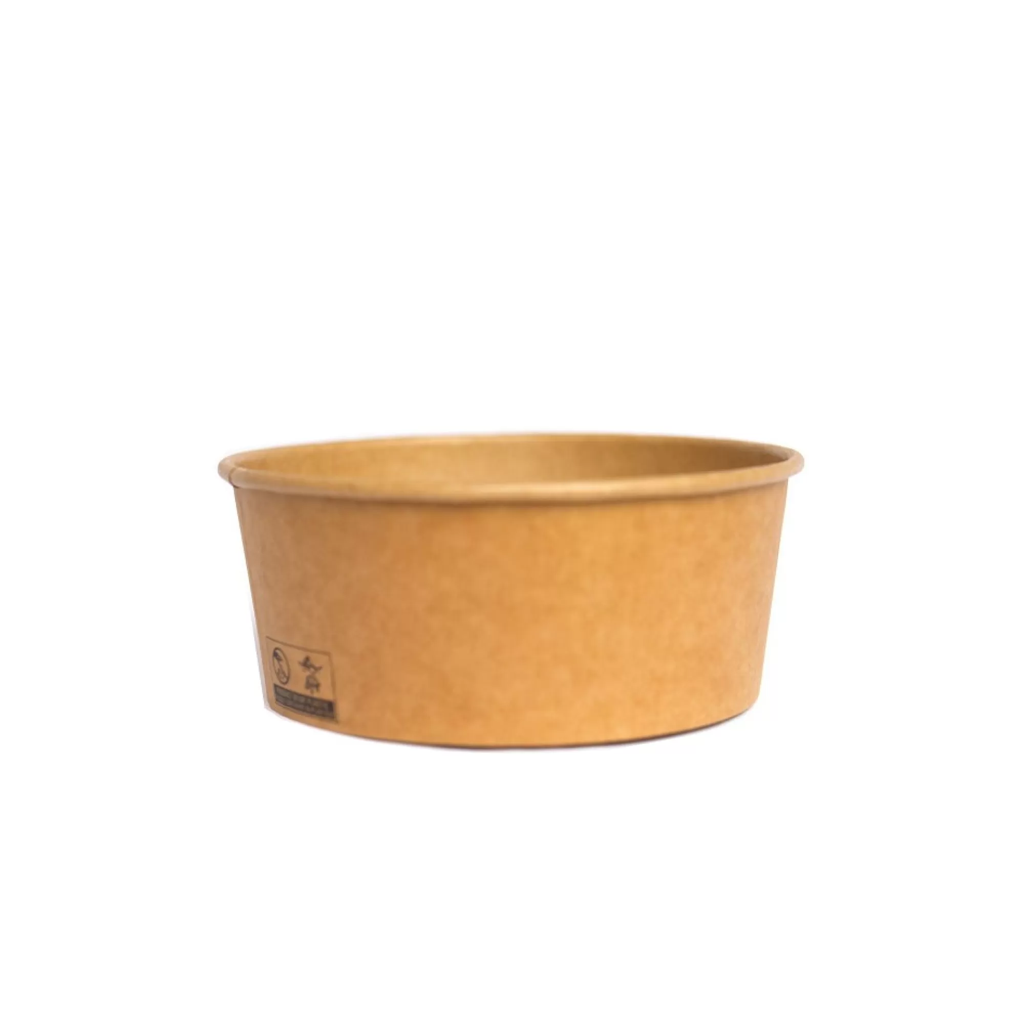 Online Salad Bowl 750Ml Kraft + Deksel Pet H 6,1Cm 15Cm 20 Stuks Take-Away