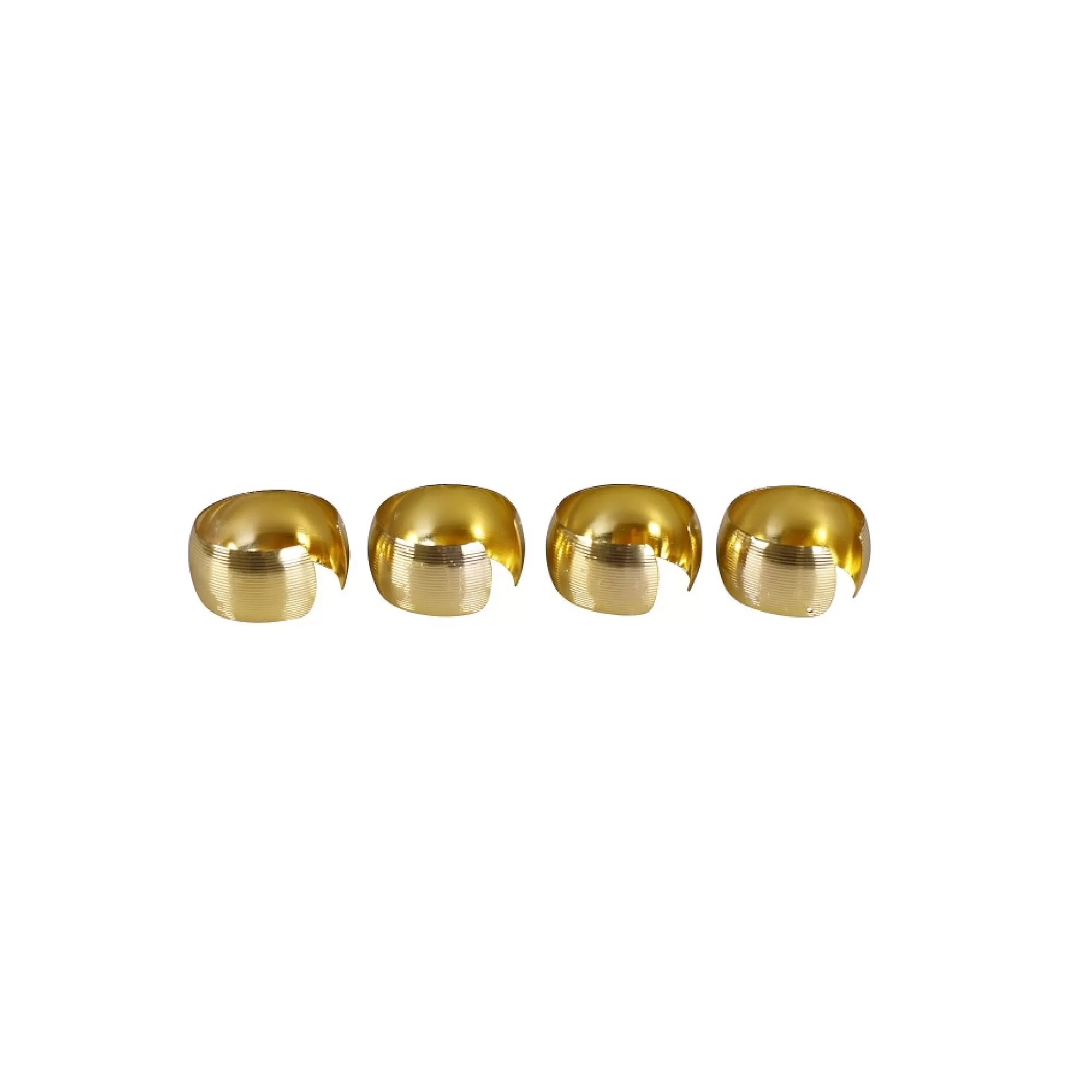 Discount Servetring Goud Metaal 4Cm 4 Stuks Servetringen