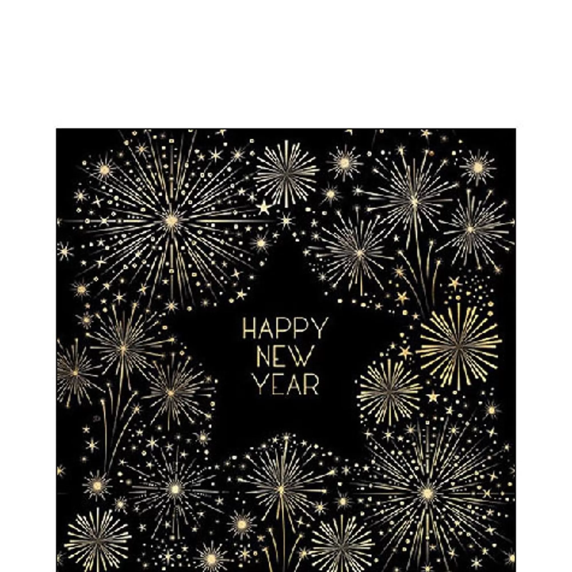 Discount Servetten Golden New Year 25X25Cm 20 Stuks Servetten