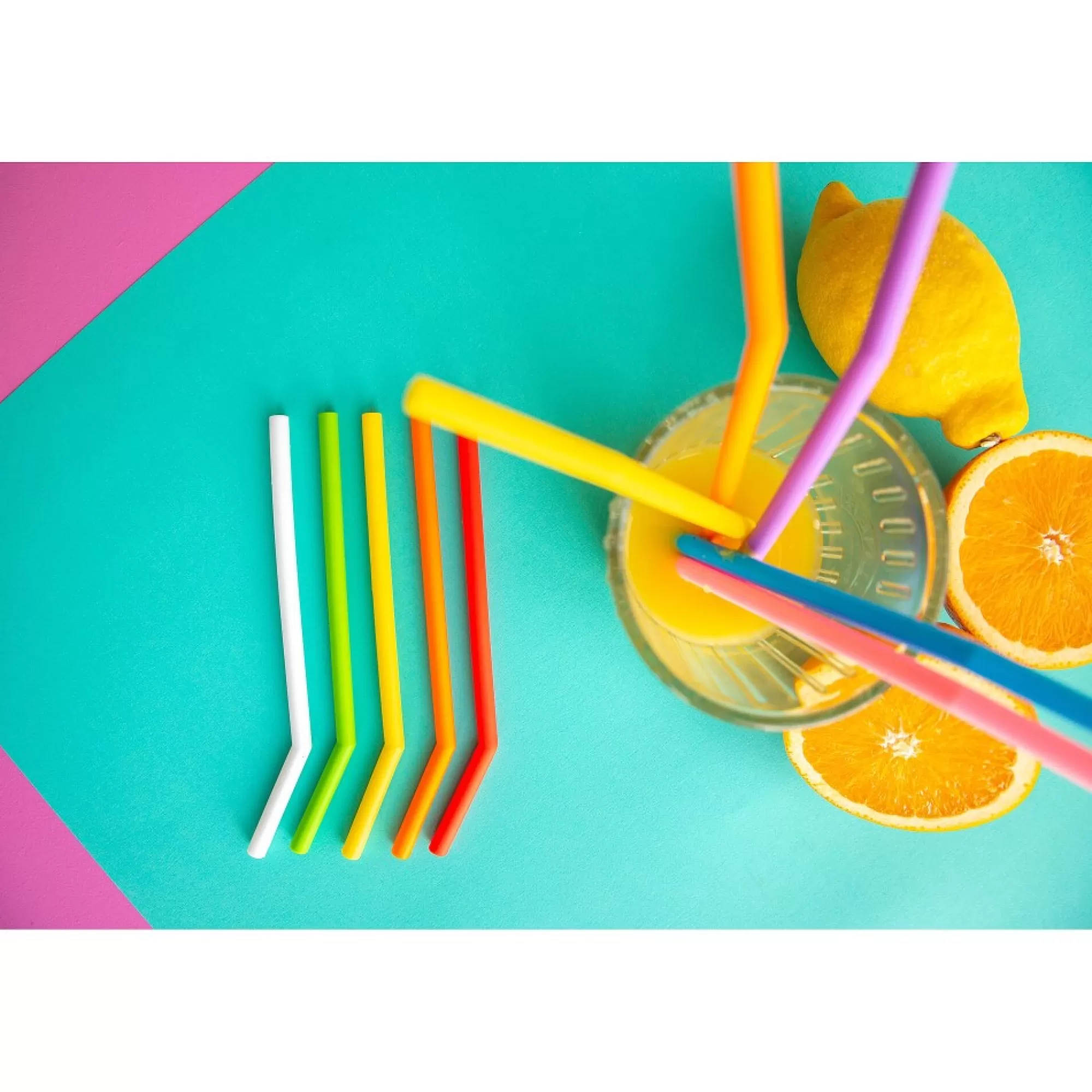 Store Silicone Rietjes 16,5Cm Herbruikbaar Met Reinigingsborstel Multicolor 8 Stuks Rietjes