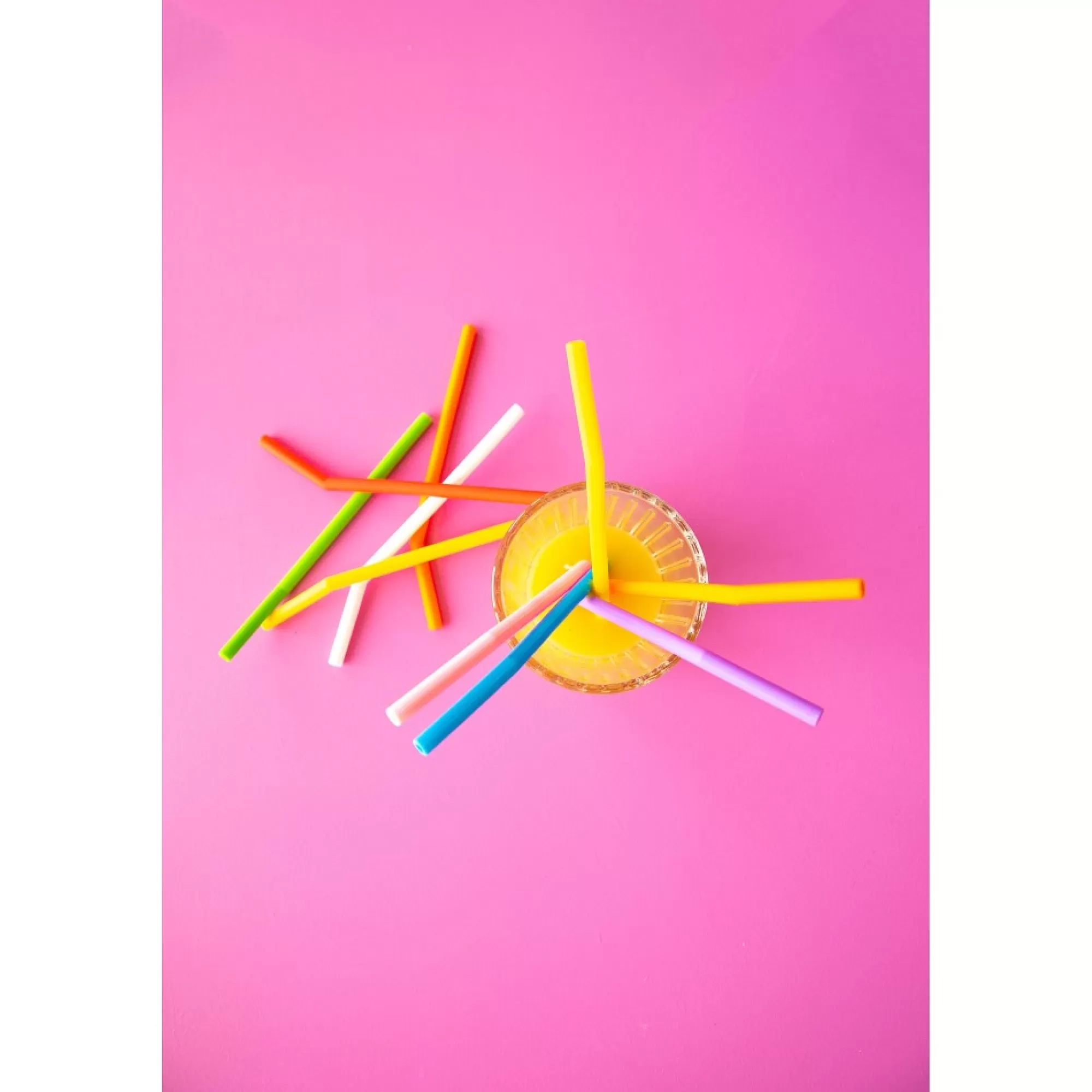 Store Silicone Rietjes 16,5Cm Herbruikbaar Met Reinigingsborstel Multicolor 8 Stuks Rietjes