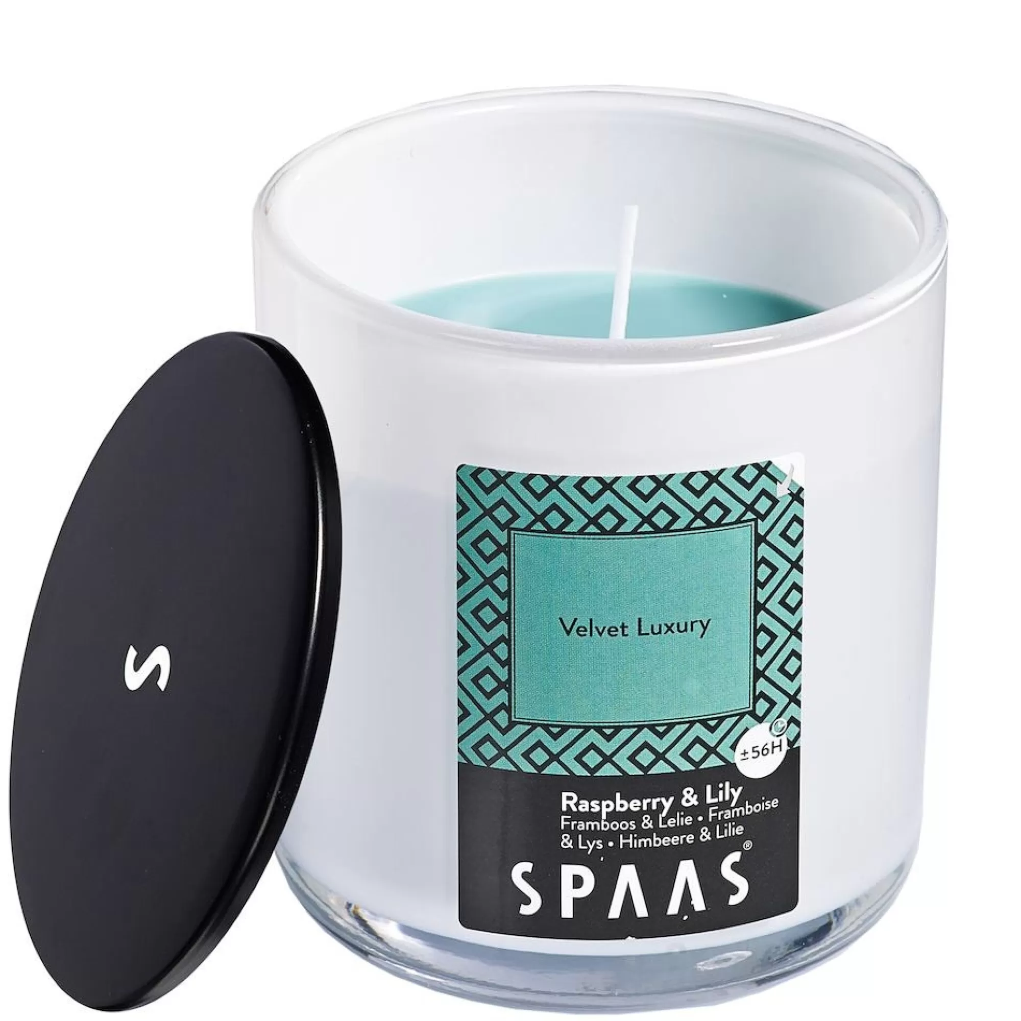 Store Geurkaars In Glas Velvet Luxury H 11Cm 9,5Cm 56U Geurkaarsen & Diffusers