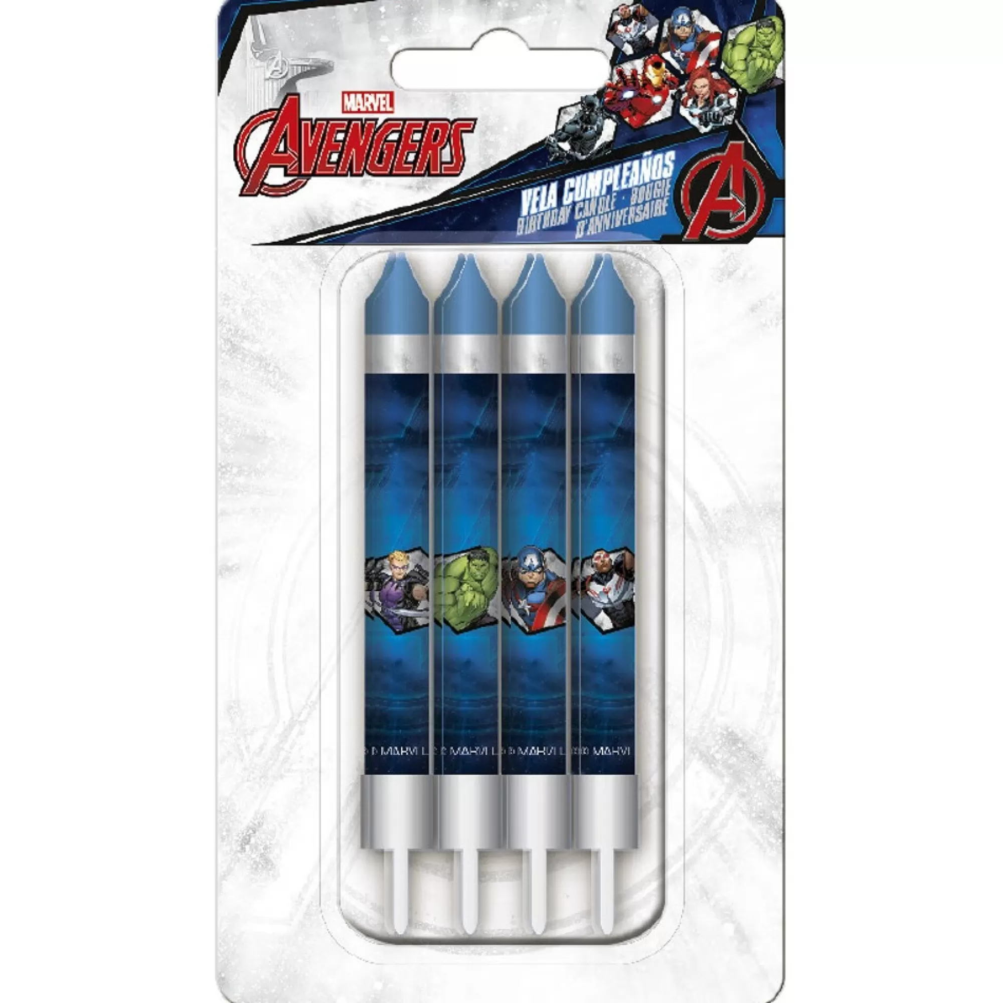 Hot Taartkaarsjes Avengers 9Cm 8 Stuks Fantasiekaarsen