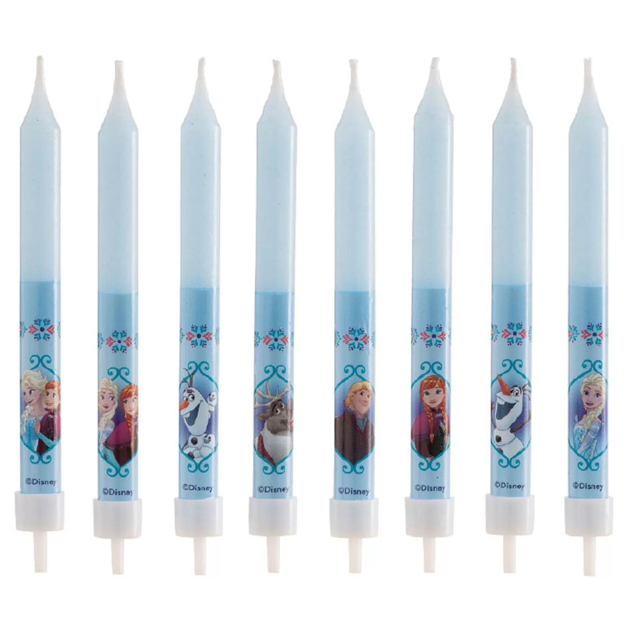 Flash Sale Taartkaarsjes Frozen 9Cm 8 Stuks Fantasiekaarsen