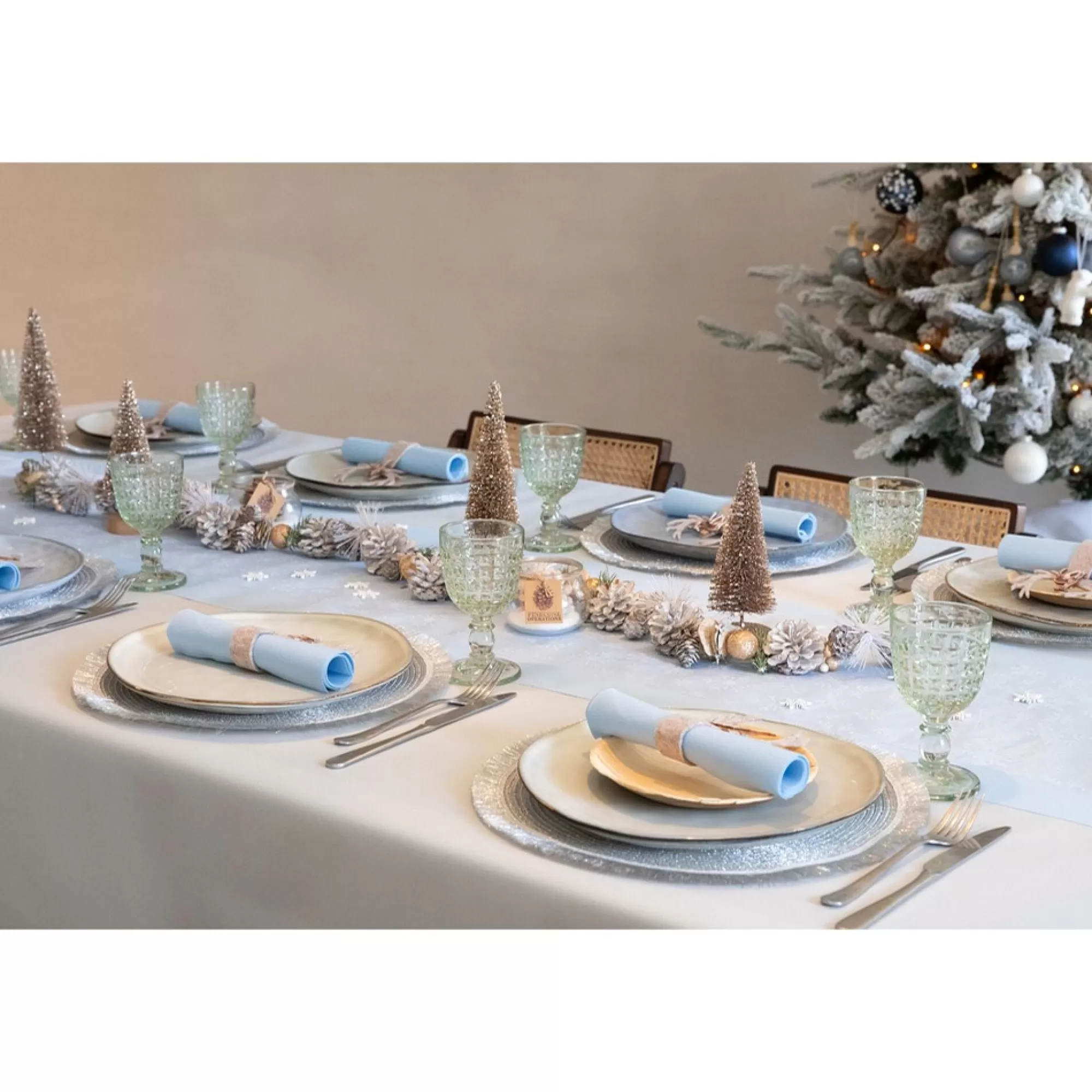 Best Sale Tafeldecoratiepakket Winter Wonder 8 Personen Complete Pakketten