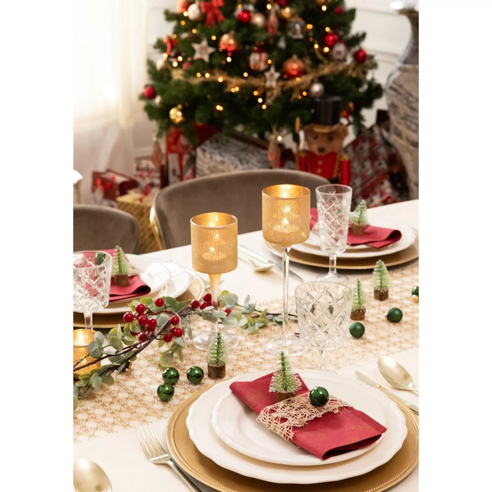 Shop Tafeldecoratiepakket Xmas Time 8 Personen Complete Pakketten