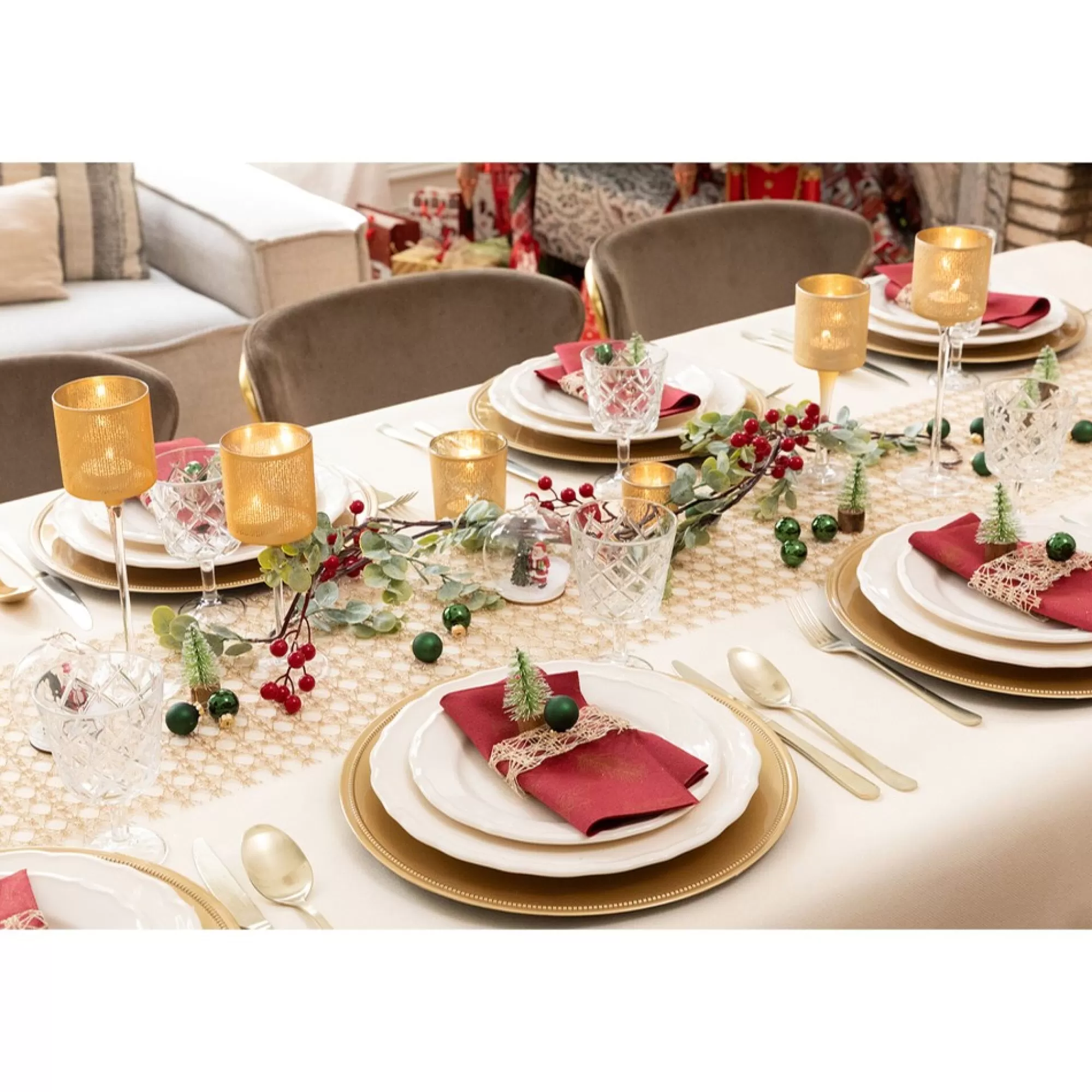 Shop Tafeldecoratiepakket Xmas Time 8 Personen Complete Pakketten