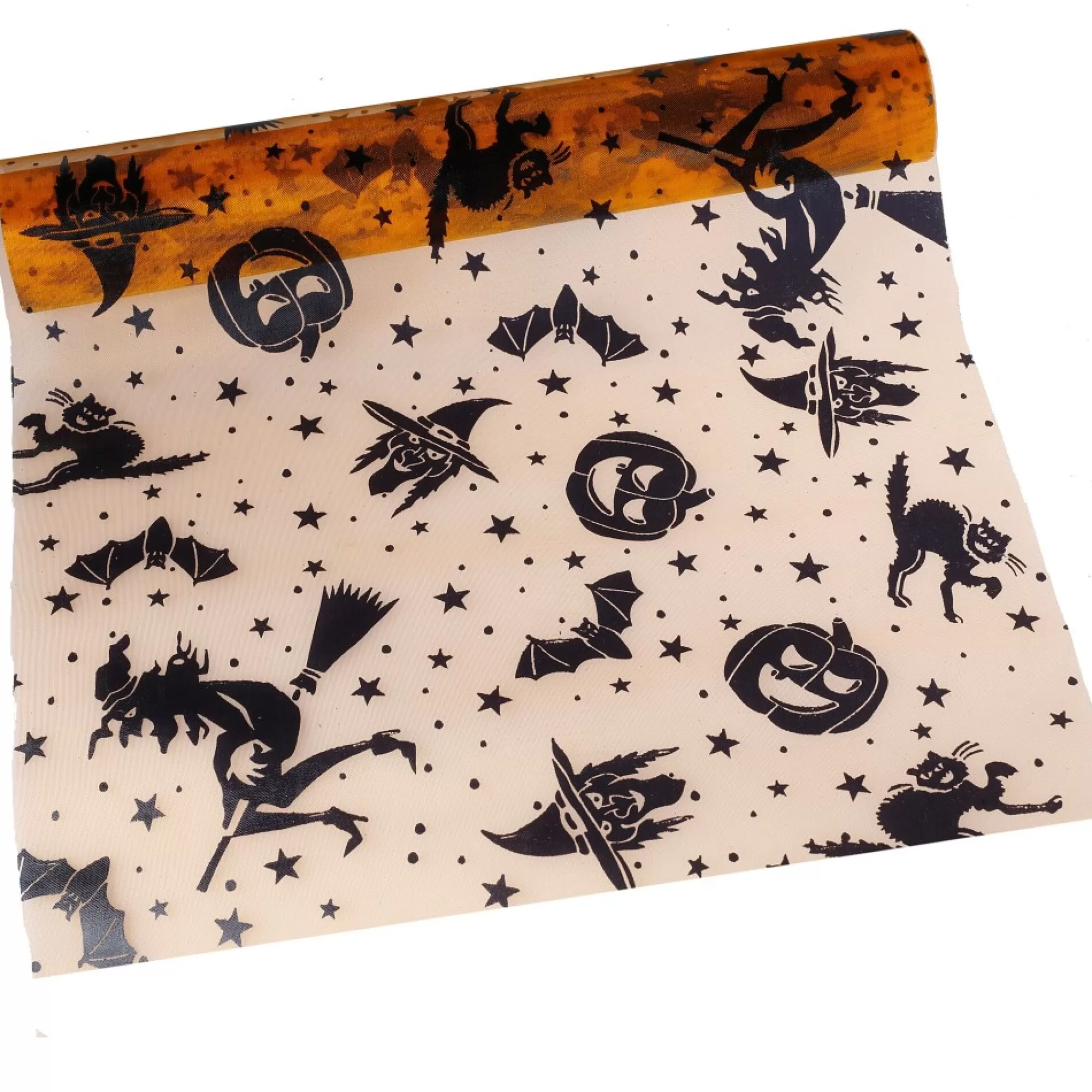 Sale Tafelloper Halloweenprint Oranje/Zwart 28Cm X 5M Tafellopers