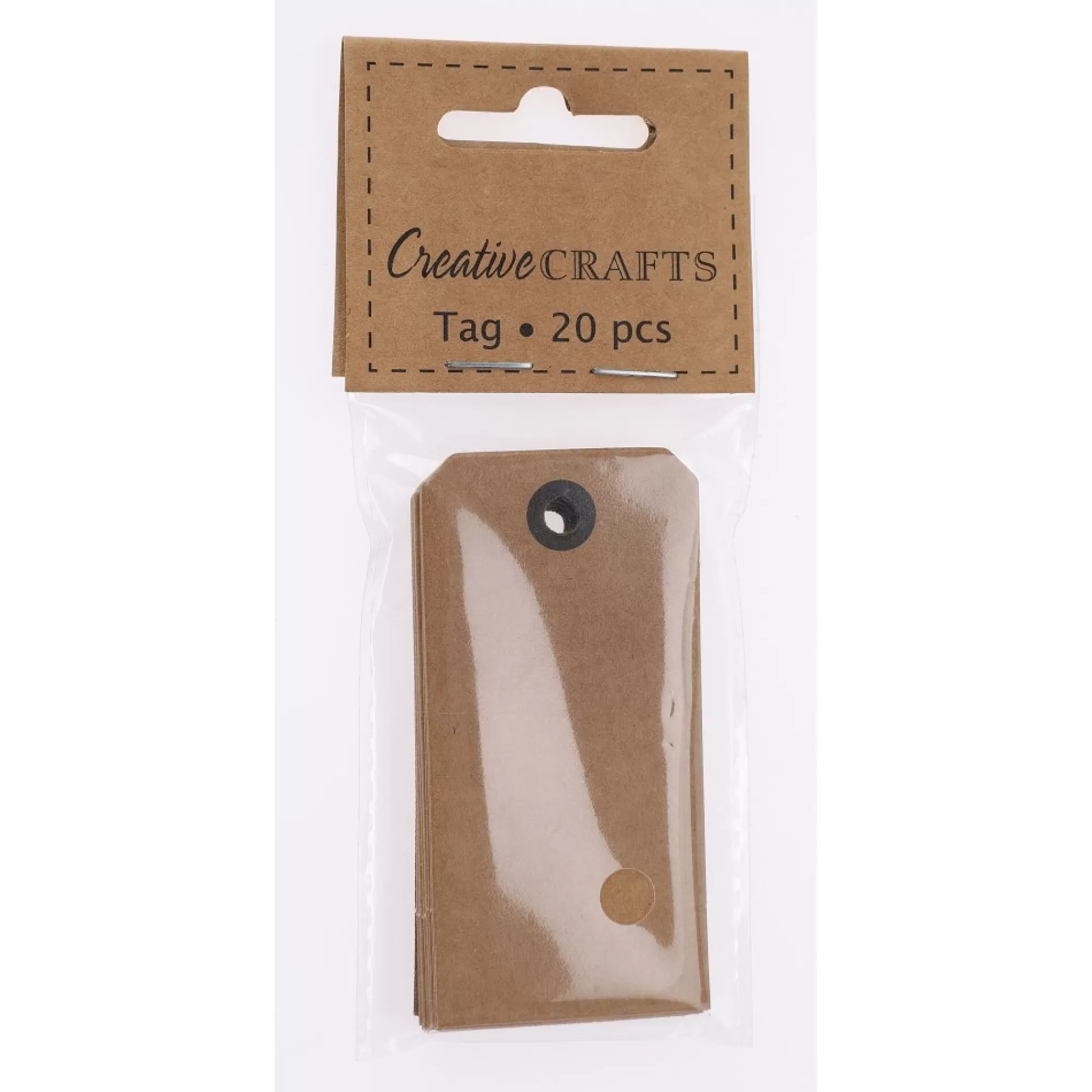 Discount Tags Kraft 4X8Cm Naturel 20 Stuks Linten, Strikken, Tape & Etiketten