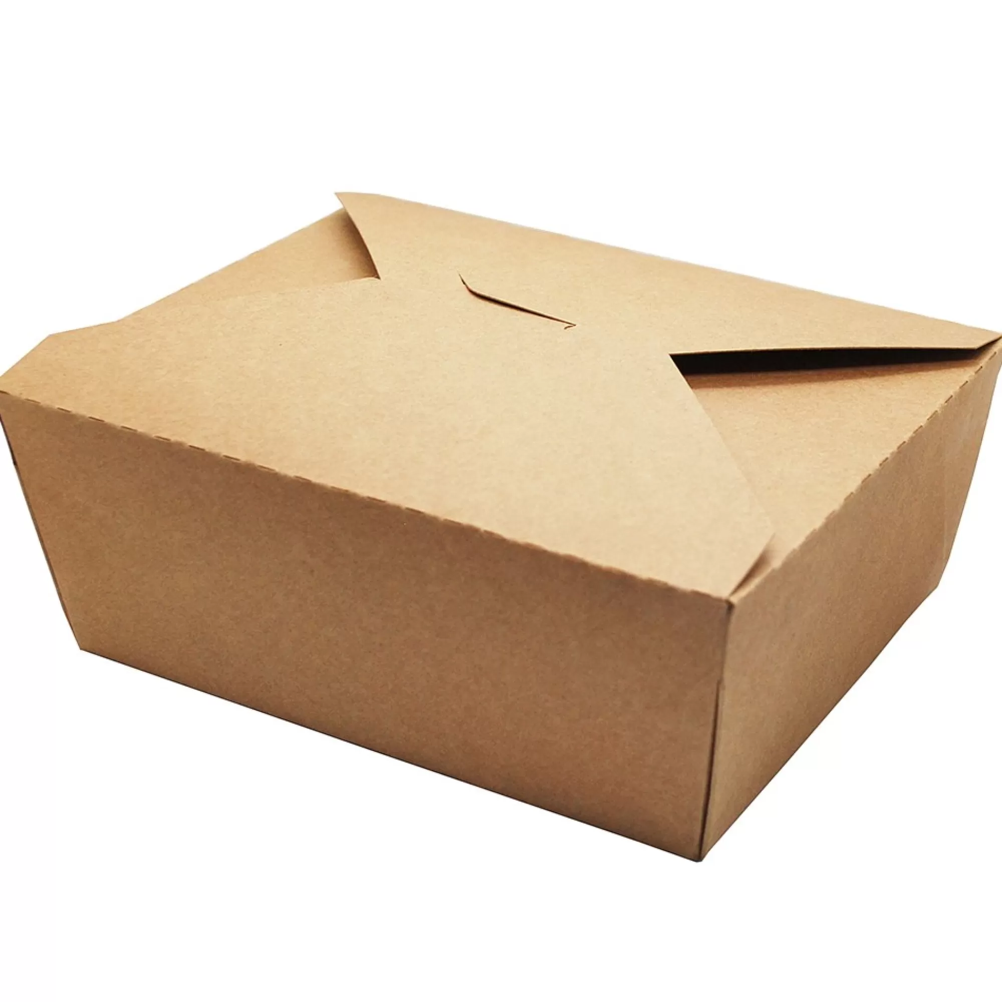 Flash Sale Take Away Box 1.3L Rechthoekig Met Pe Coating 17X13.5X6.5Cm Bruin Microgolf 25 Stuks Take-Away