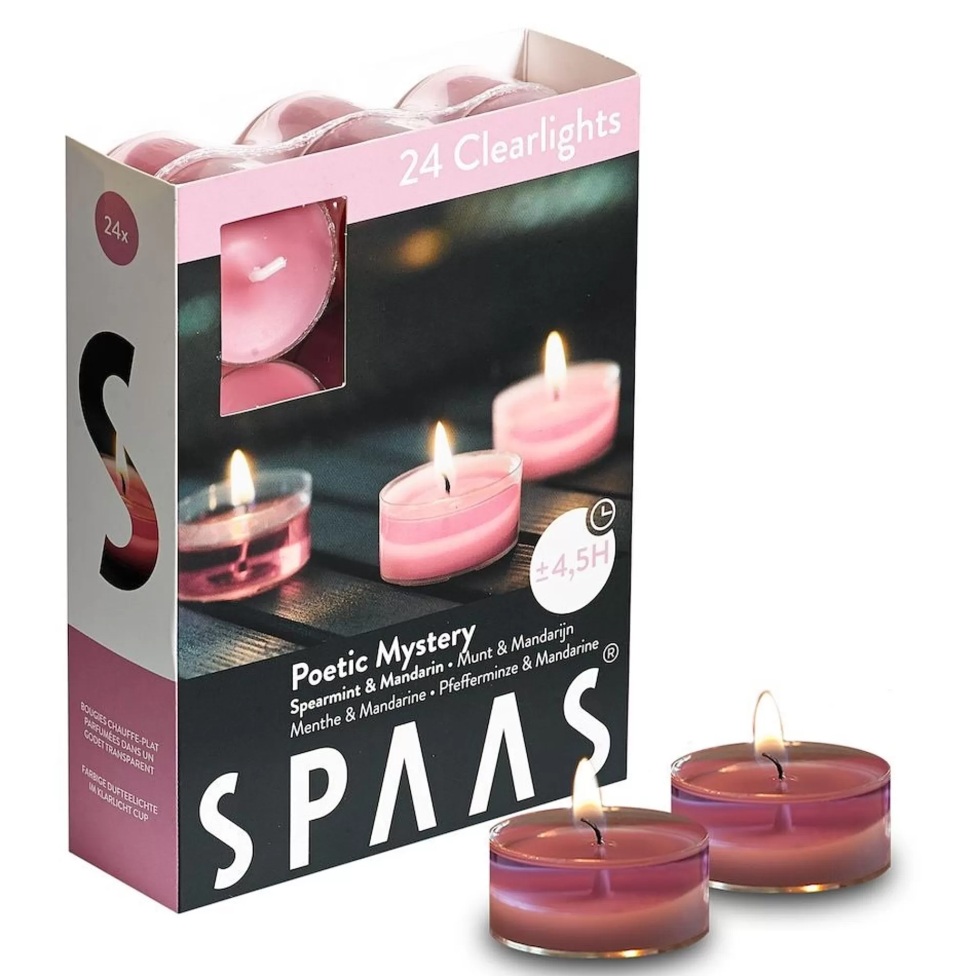 Outlet Theelichtjes Geur Poetic Mystery Clearcup H 1,9Cm 3,8Cm 4,5U 24 Stuks Theelichtjes