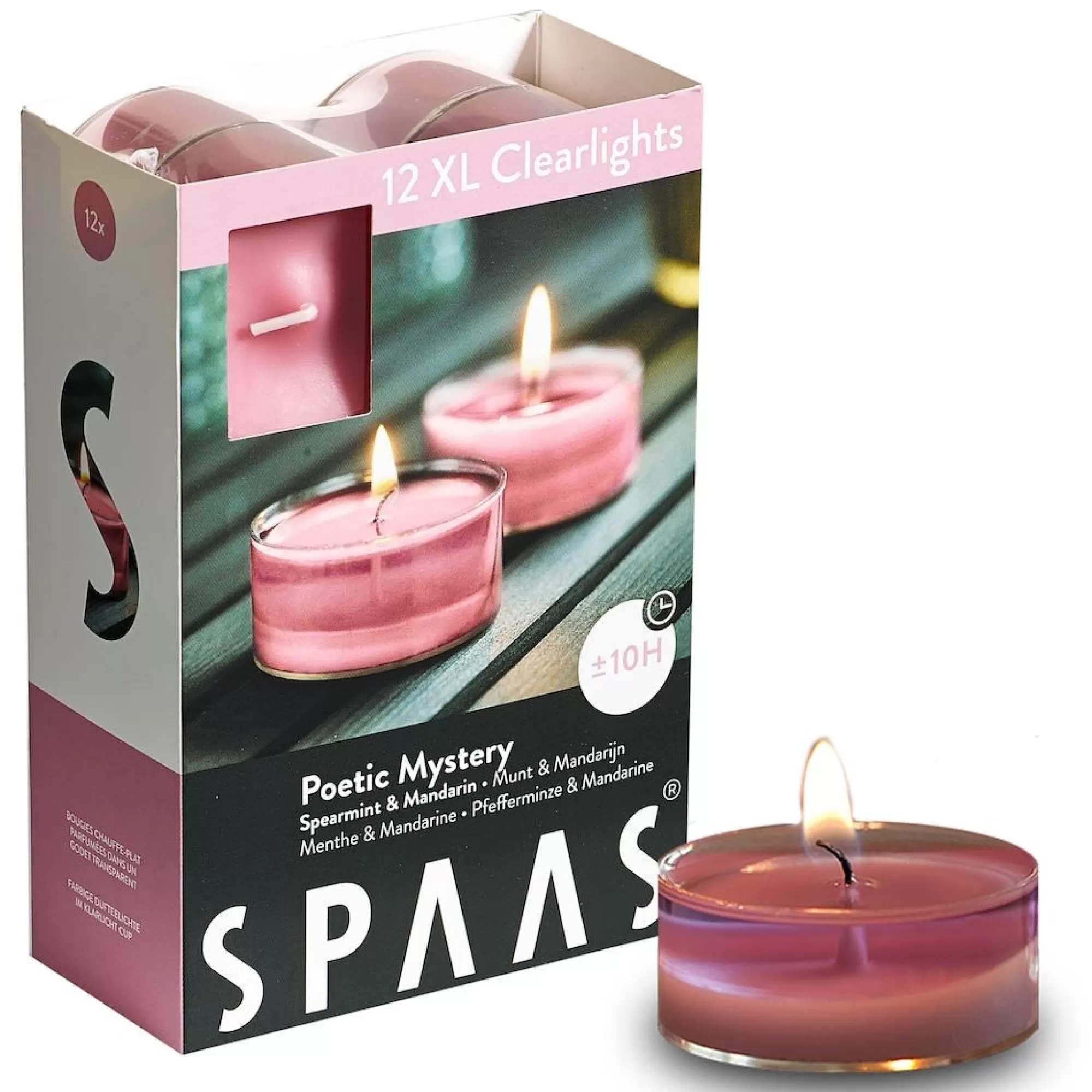 Fashion Theelichtjes Geur Poetic Mystery Clearcup Maxi H 2,8Cm 5,7Cm 10U 12 Stuks Theelichtjes