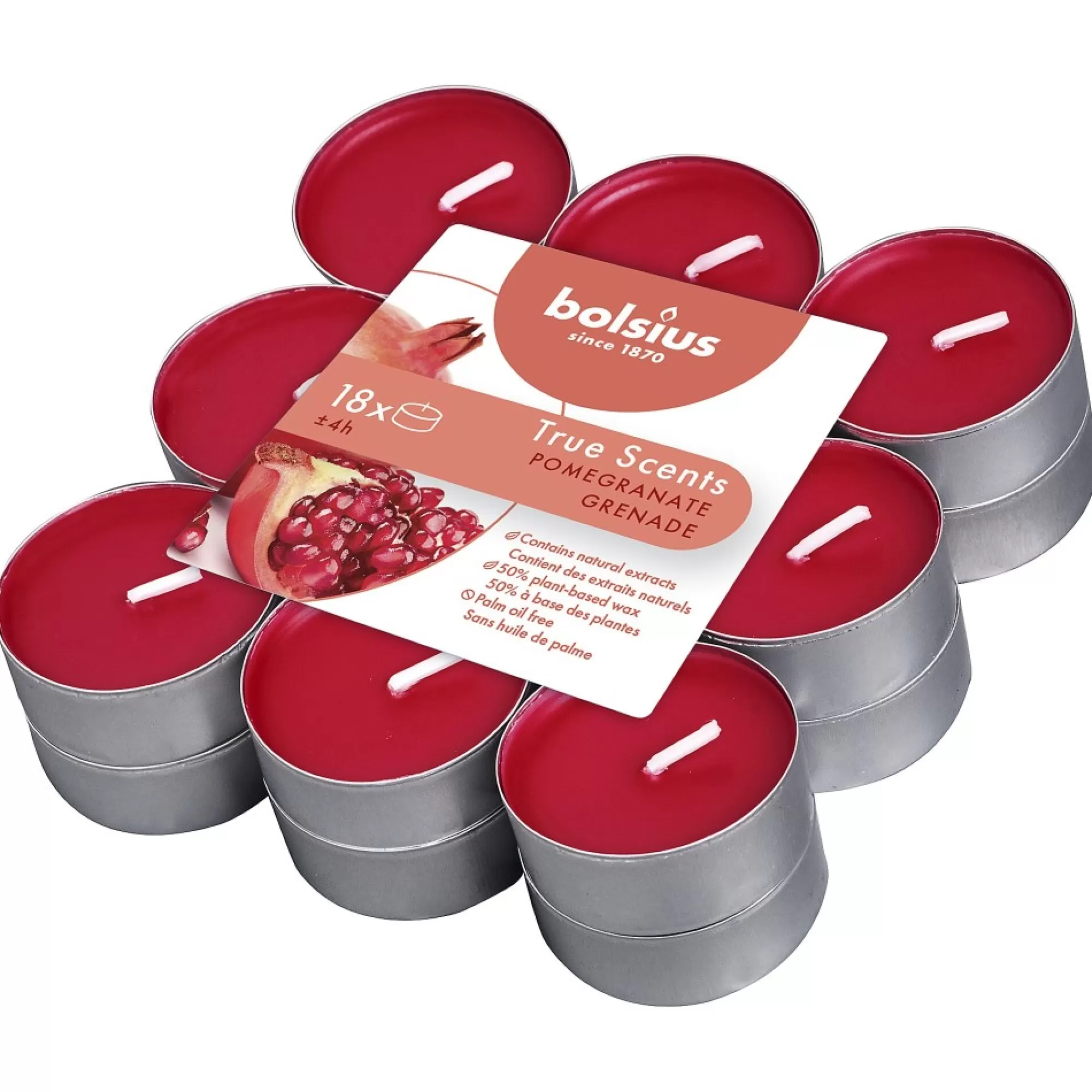 Cheap Theelichtjes Geur Pomegranate 3,9Cm 4U 18 Stuks Theelichtjes