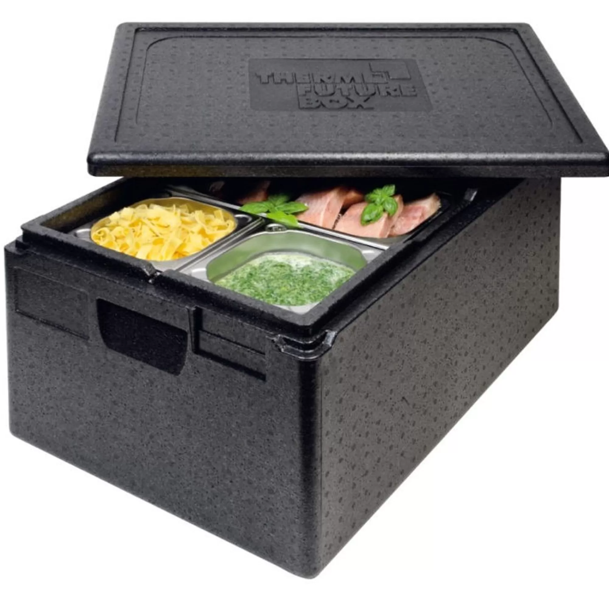 Fashion Thermo Future Box Epp Gn1/1 53,8X33,7X25,7Cm (Binnenafmetingen) Zwart Take-Away