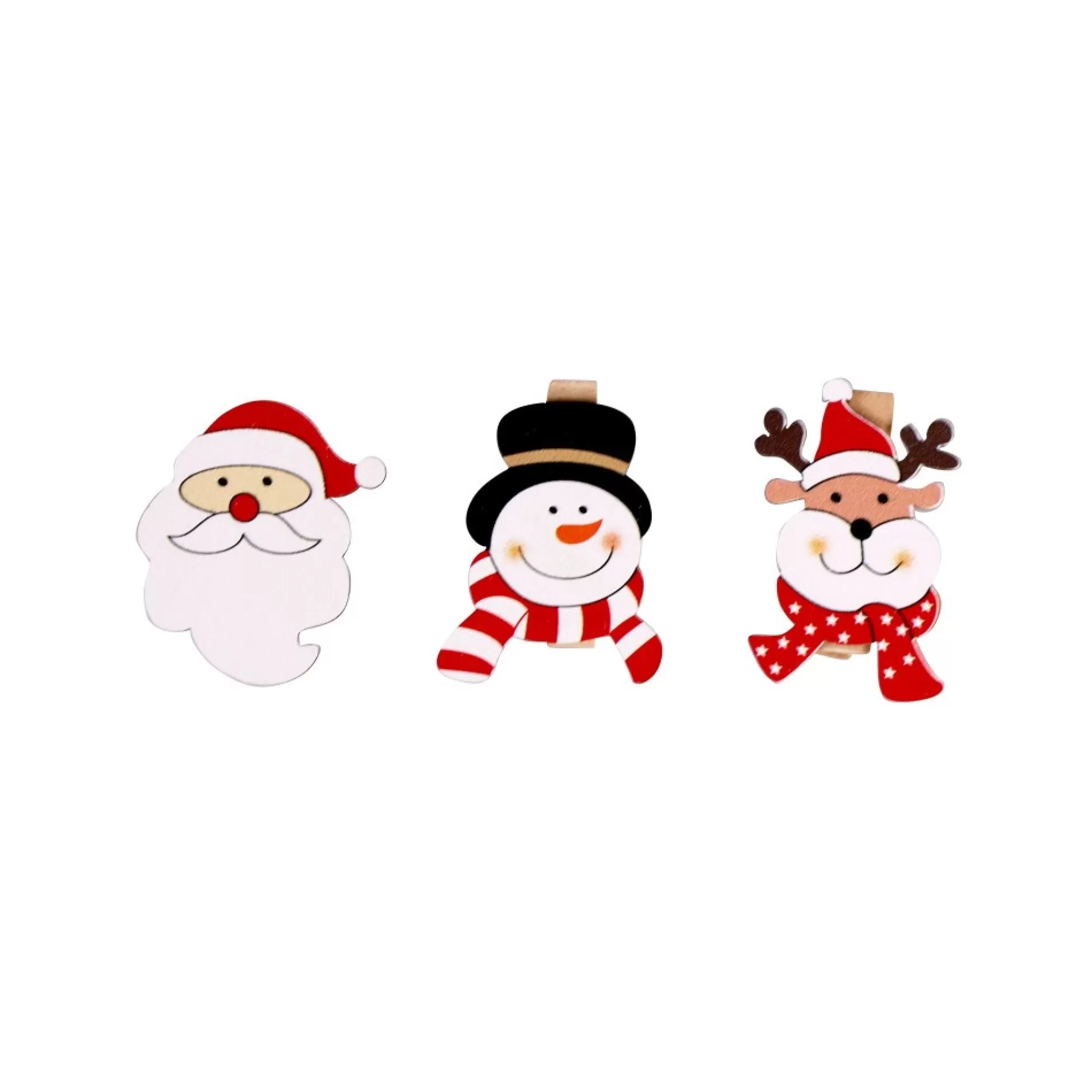 Shop Touw Met Clips Voor Kerstkaarten Kerstfiguurtjes 24 Clips Kerstkaarten