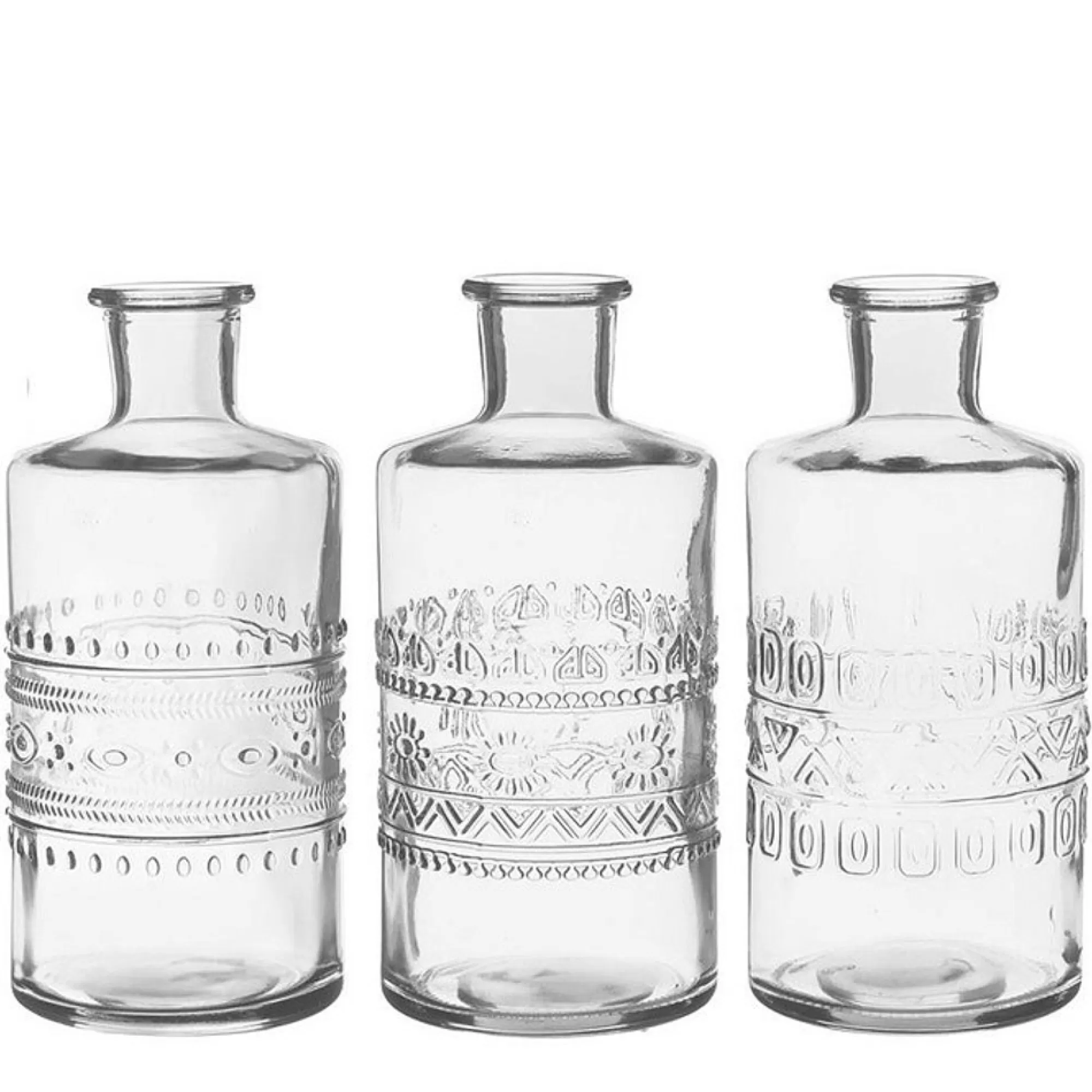 Shop Vaas Porto Transparant H 14.5Cm 7.5Cm 1 Van De 3 Tafeldecoratie