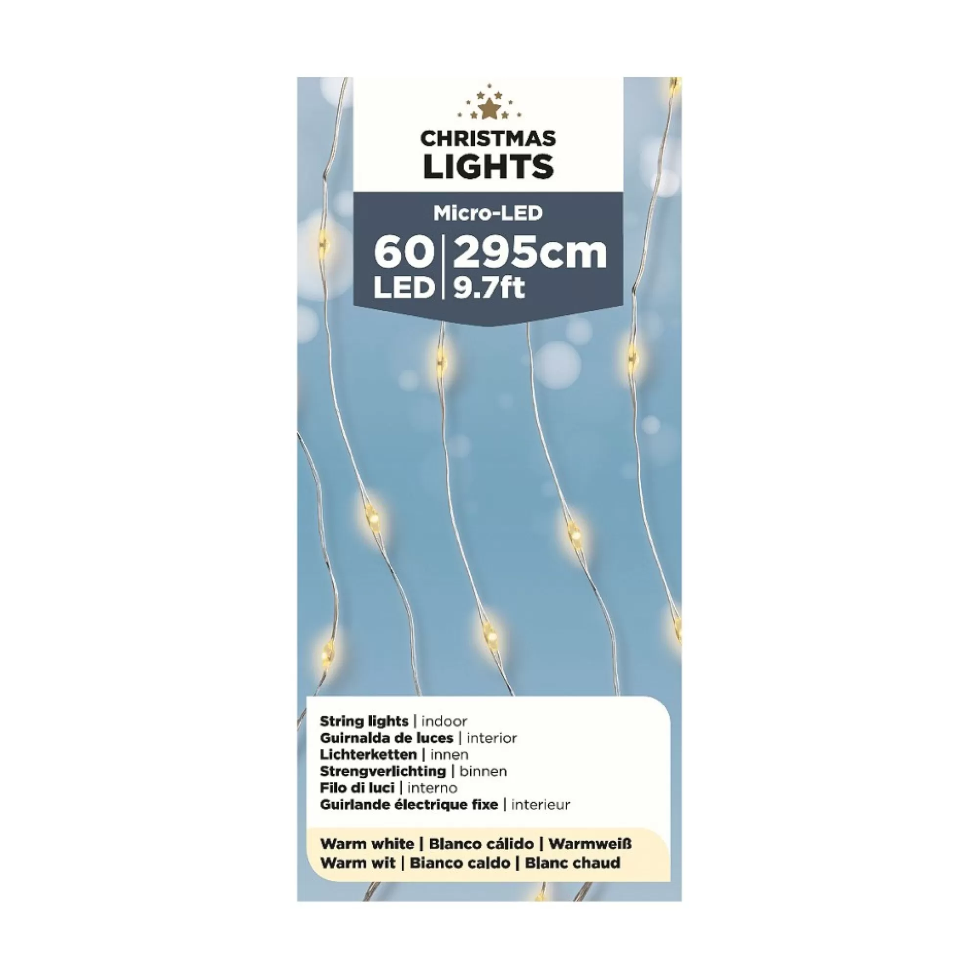 Flash Sale Verlichting Warm Wit 60 Leds 3Xaa-Batterij Niet Inbegrepen Warm Witte Kerstverlichting