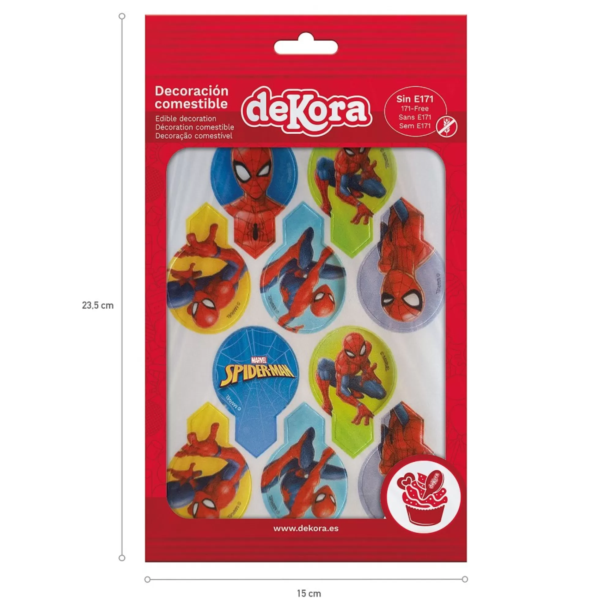 New Wafeltje Spider-Man 6,4X4Cm 20 Stuks Desserts